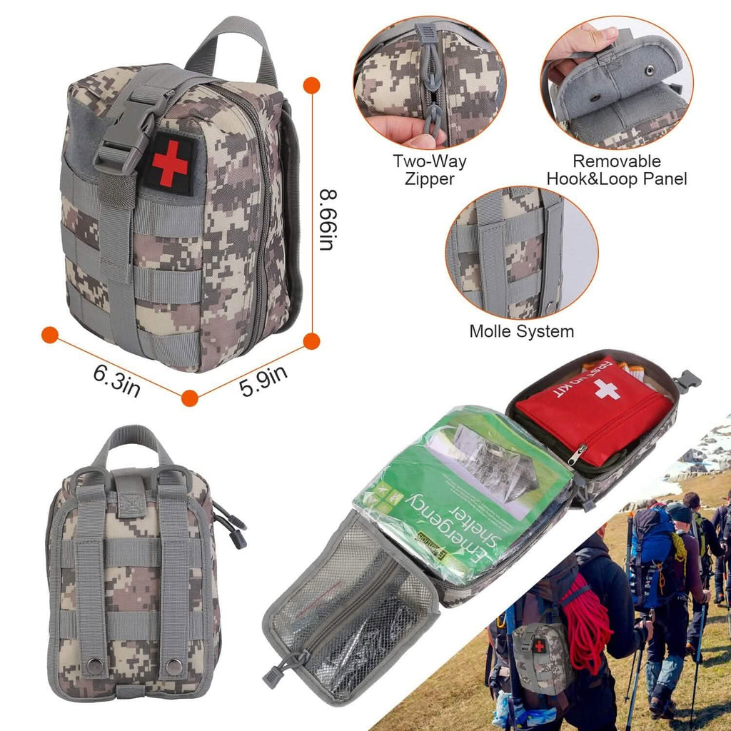 Emergency Survival Gear Tactical for Outdoor Adventure - 125 pieces
