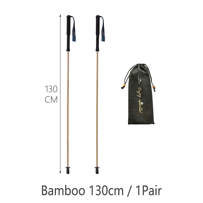 Ultra-Light Carbon Fiber Folding Trekking Pole Collapsible Hiking and Walking Stick