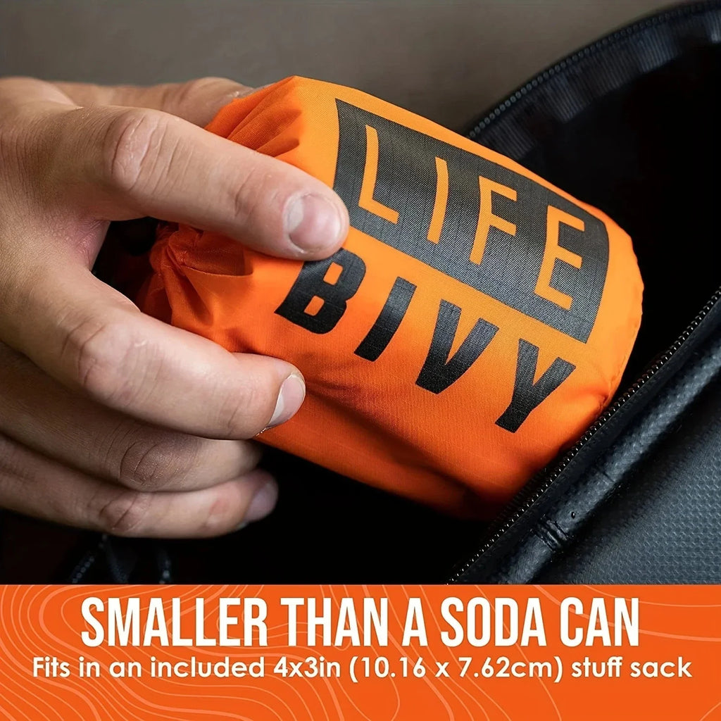 Emergency Survival Sleeping Bag – Portable Waterproof Mylar Thermal Bivy Sack