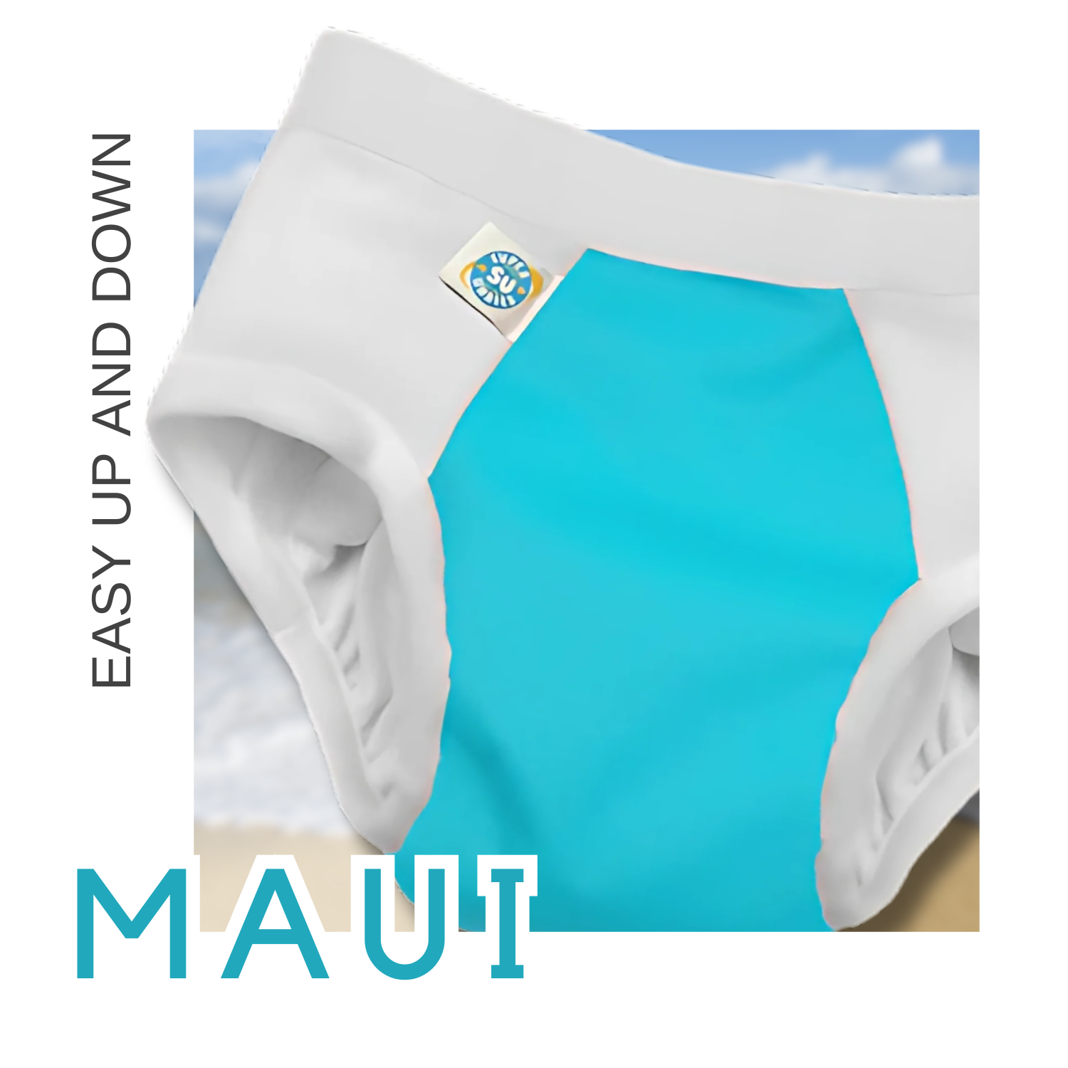 3-in-1 Waterproof Diaper, Trainer, & Swim Gear for Special Needs
