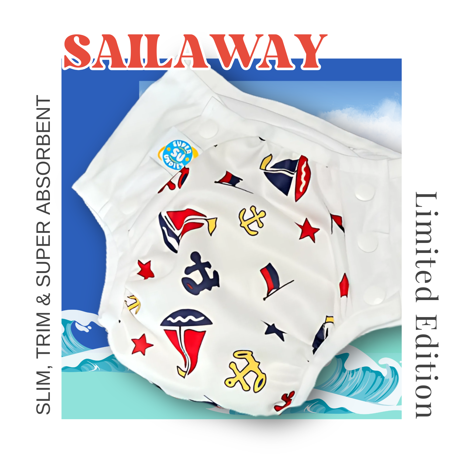 3-in-1 Waterproof Diaper, Trainer, & Swim Gear for Special Needs
