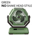 Rechargeable Outdoor Oscillating Fan Portable with 3 Gears and Flashlight