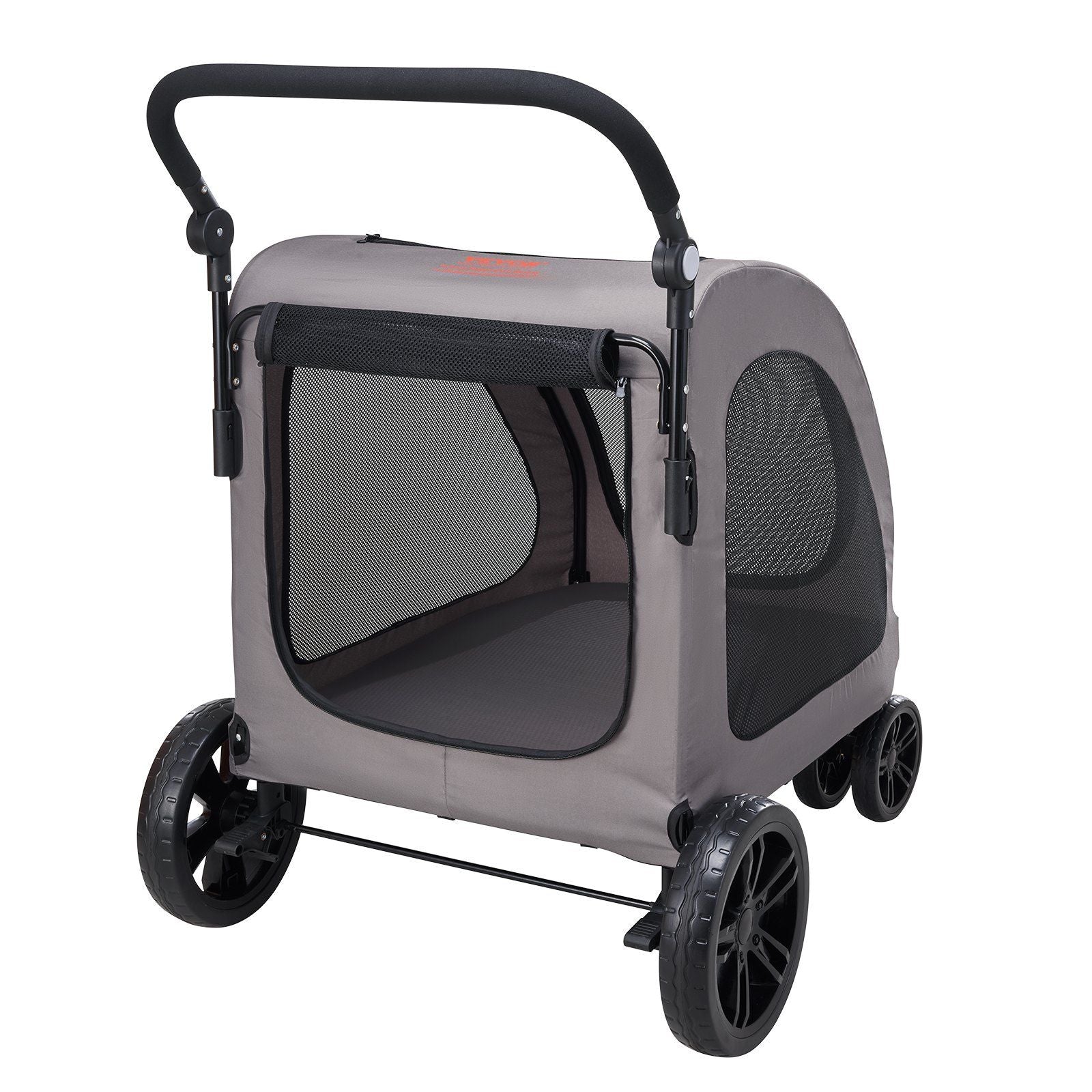 Pet Stroller 4-Wheel Dog Carrier 160lbs