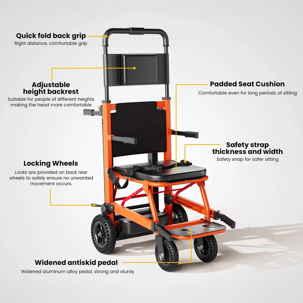 Heavy-Duty Motorized Stair Climbing Wheelchair