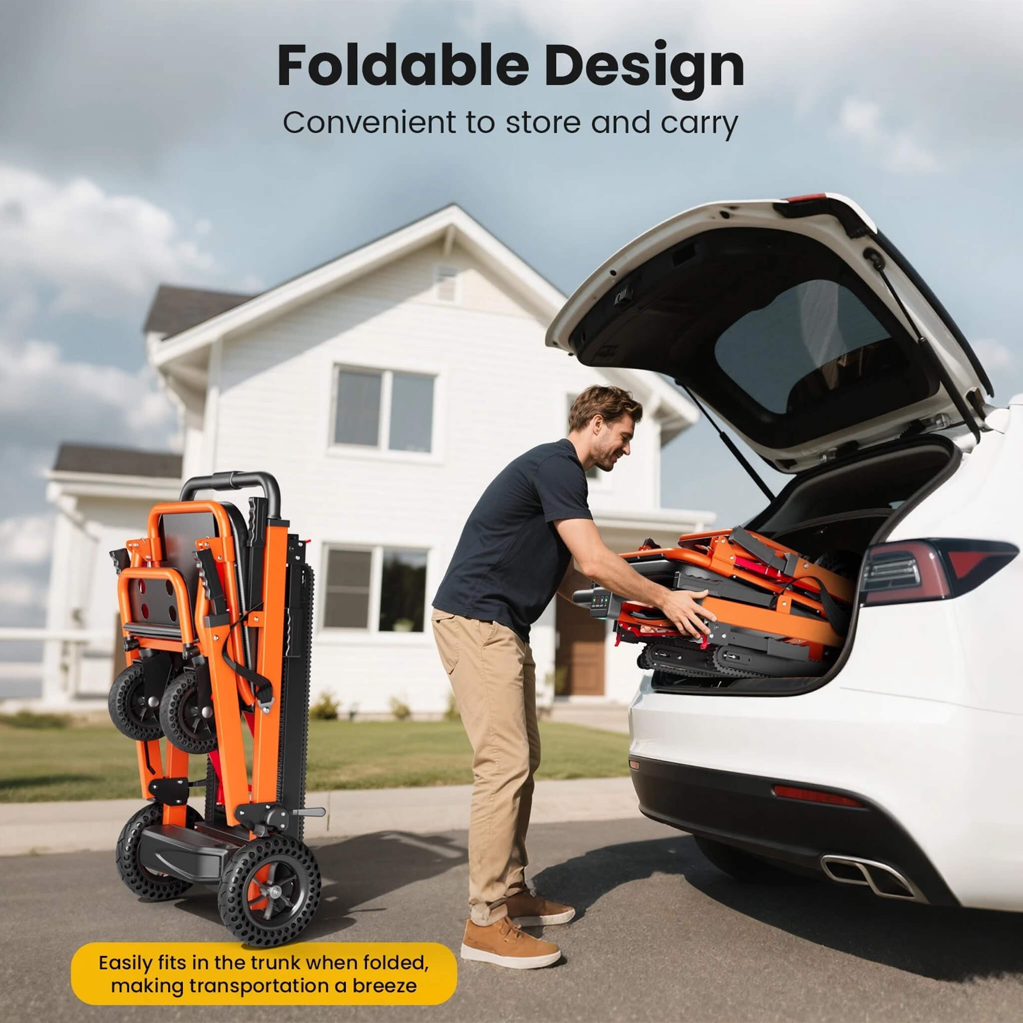 Heavy-Duty Motorized Stair Climbing Wheelchair