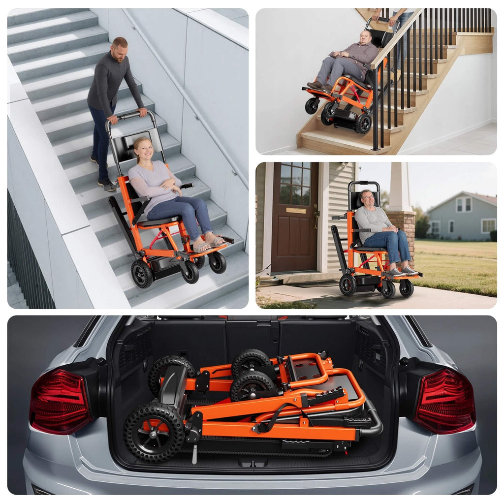Heavy-Duty Motorized Stair Climbing Wheelchair