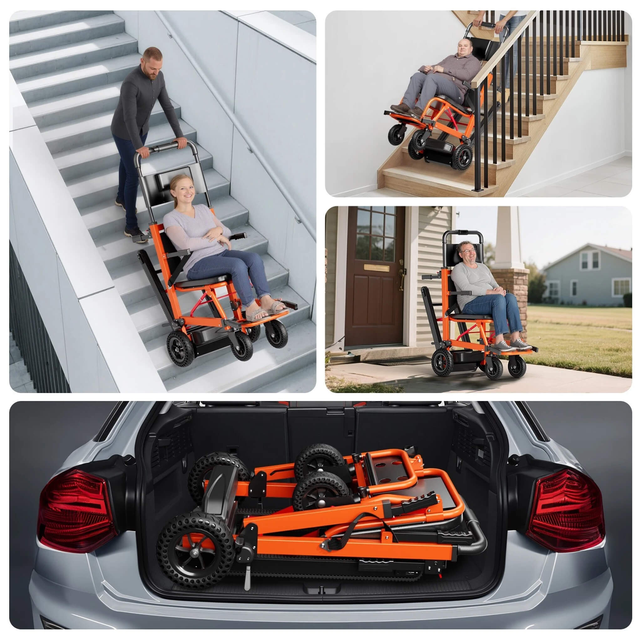 Heavy-Duty Motorized Stair Climbing Wheelchair