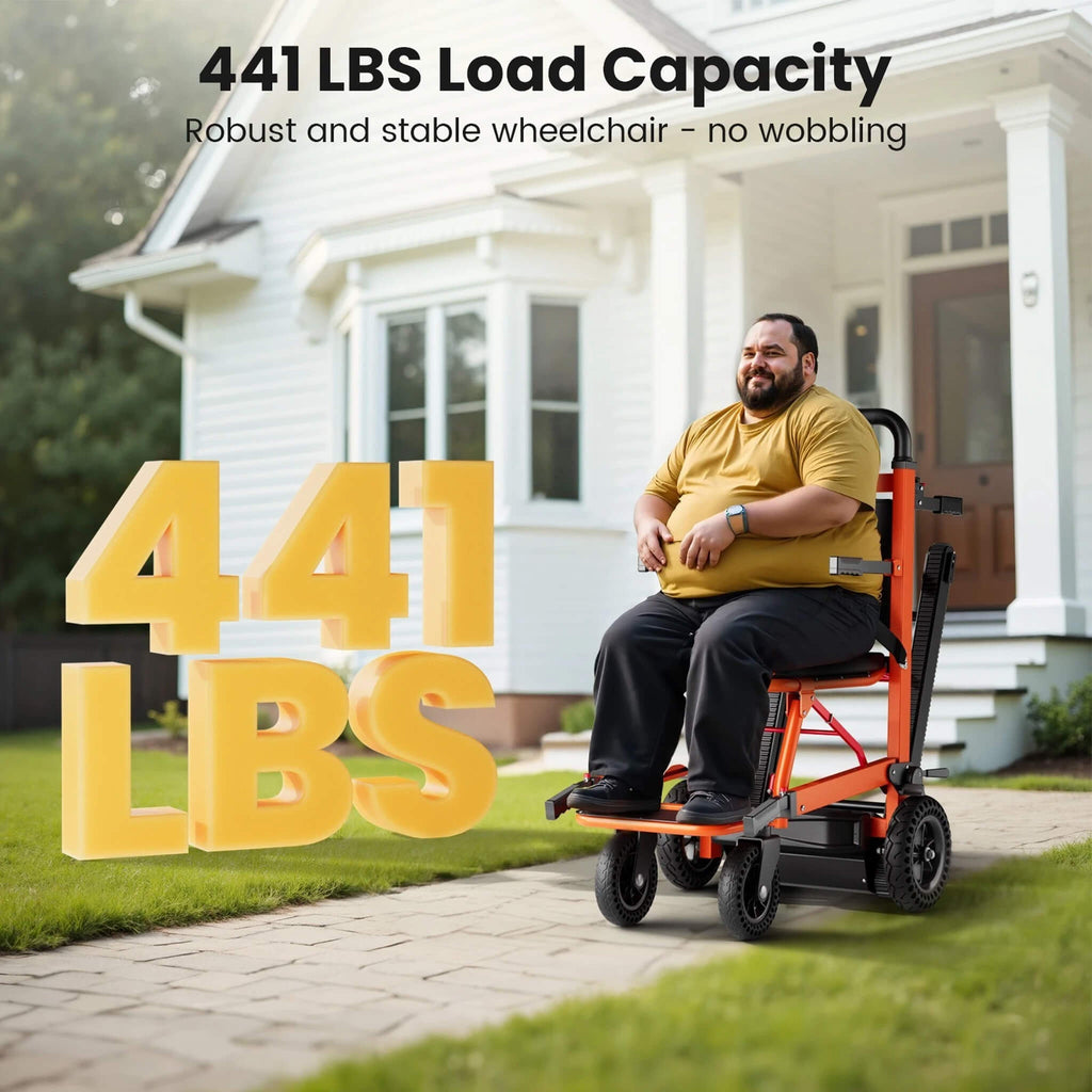 Heavy-Duty Motorized Stair Climbing Wheelchair