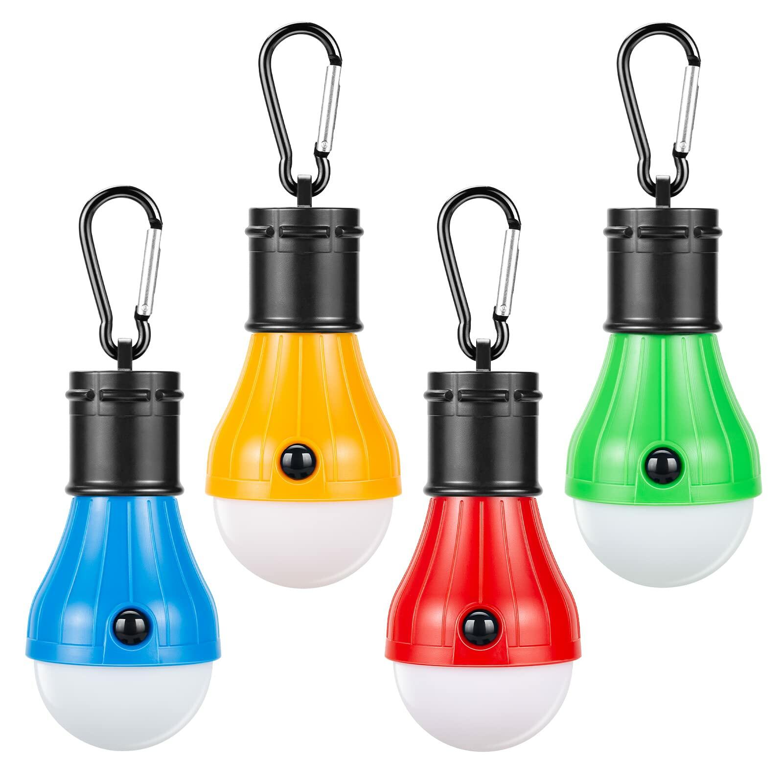 Portable LED Camping Lantern 4-Pack Emergency Light for Hiking