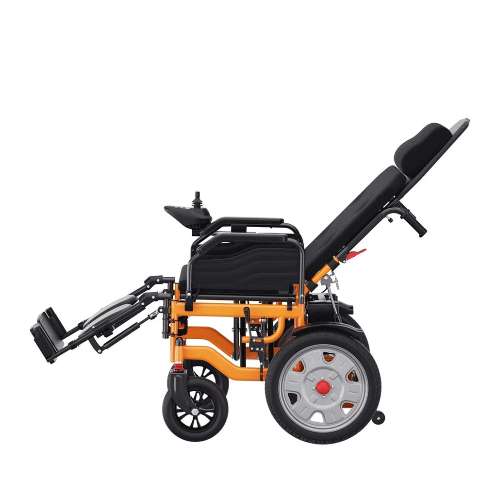 Lightweight Full Reclining Motorized Foldable Wheelchair