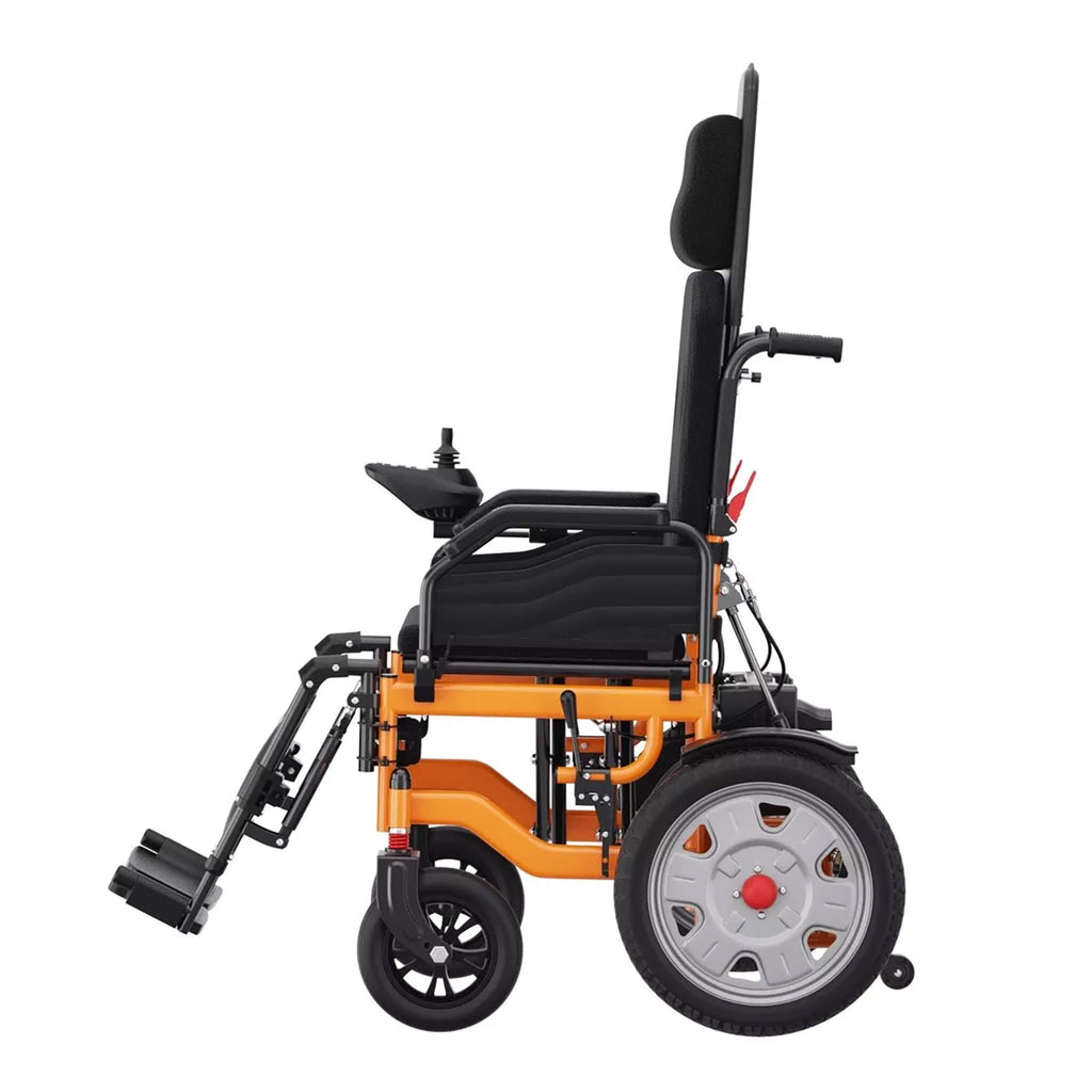 Lightweight Full Reclining Motorized Foldable Wheelchair