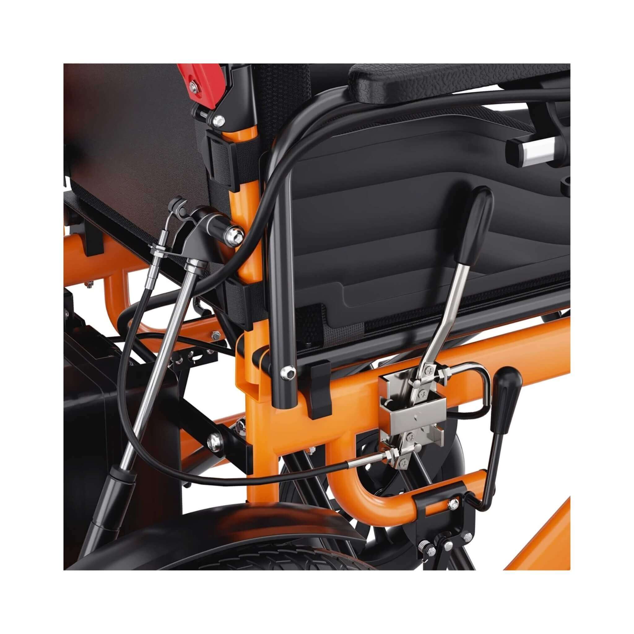 Lightweight Full Reclining Motorized Foldable Wheelchair