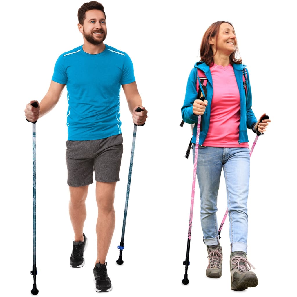 Motivator Walking Poles for Balance and Rehab - Lightweight, Adjustable, and Collapsible with Travel Bag